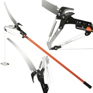 SEKATOR TELESKOPOWY Z PIŁĄ 2W1 DO GAŁĘZI RĘCZNY WYSOKOŚĆ ROBOCZA 4 M