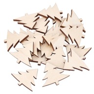 Scrapki Drewniane Choinki Zestaw Choinka 3,5cm Sklejka Świąteczne 20szt