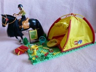 Lego scala belville friends Biwak konny Lalka koń 19 cm namiot