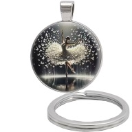 Brelok do kluczy/ka - Baletnica - ozdobna zawieszka, plecak, portfel