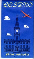 LESZNO - PLAN MIASTA Z 1985 ROKU.