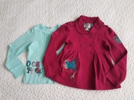 Wójcik piękny różowy żakiet nowy niebieska bluzka roz 128
