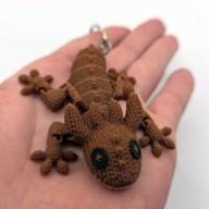 Brelok Smok Dziergany Ruchomy 3D Druk 3D Zawieszka do Kluczy Plecaka