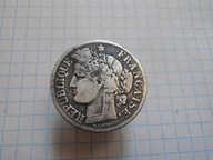 2 franki 1871 r. K Francja srebro.