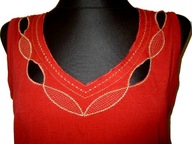 DUŻA bluzka koszulka BEZ RĘKAWÓW BAWEŁNA r. M