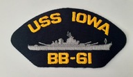 Emblemat - naszywka Marynarka Wojenna - USS IOWA - US NAVY