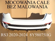 Zderzak Audi RS3 2020-2024 tył tylny 8Y5807511G 8Y 8Y5 BEZ MALOWANIA biały