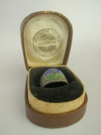 1930 / 45 Wojska LOTNICZE Powietrznodesantowe WDW ВДВ ZSRR silver ring CCCP