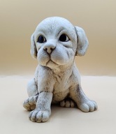pies Labrador PRZECUDNA figurka z ceramiki szczeniaczek kolekcjonerski 16cm