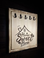 Wieszak uchwyt na klucze z grawerem Home Sweet Home
