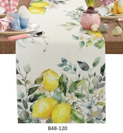 Bieżnik CYTRYNY LEMONS KWIATY KWIATKI 120x33cm B48-120