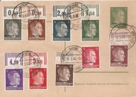 TRZECIA RZESZA -OSTLAND postkarte -MIŃSK -1942 rok znaczki stemple