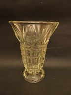 Ząbkowice, wazon kostka, Bogdan Kupczyk, szkło PRL, nr. kat. 2087