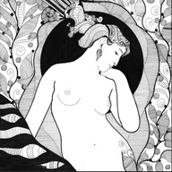 Obraz AKT rysumek neosecesja nr317