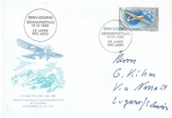 Szwajcaria - Lot Berno-Locarno - Mi. 780 FDC
