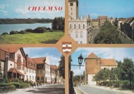 CHEŁMNO - PANORAMA - WISŁA - RYNEK - BRAMA GRUDZIĄDZKA - HERB