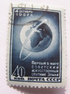ZSRR - Lot Sputnika 1 w Kosmos - Mi. 2017 kasowany