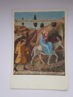 BEATO ANGELICO - UCIECZKA DO EGIPTU - tempera na panelu - pocztówka