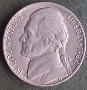 5 centów - 1984 "P" USA - Thomas Jefferson