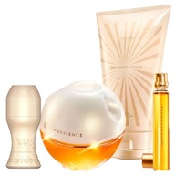 Zestaw AVON Incandessence 4w1 woda perfumowana balsam perfumetka kulka
