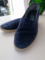 Babana Fashion damskie gładkie klasyczne granatowe espadryle wsuwane r. 38