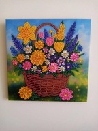 Wiosenny koszyczek - Haft Diamentowy