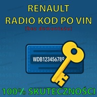 RENAULT ZDALNE ROZKODOWANIE KOD DO RADIA PO VIN 100% SKUTECZNOŚCI