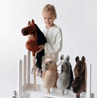 HOBBY HORSE KOŃ NA KIJU A4 KONIK GŁOWA KONIA PATYKU Z GRZYWĄ AKCESORIA NOWY