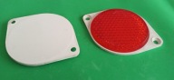 Odblask Światło Odblaskowe tylny czerwony fi 75 z uszami 2 sztuki