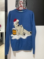 Ś Sweter Cedar Wood State świąteczny Mikołaj niedźwiedzi polarnych S