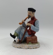 Mistrz porcelanowa biskwitowa figurka Japonia śliczna kolekcjonerska 17cm