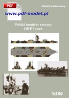 Monitor Rzeczny ORP Toruń 1939 // model kartonowy