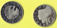 Austria 10 Schilling 1979 r. Proof.