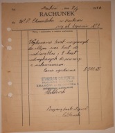 RACHUNEK KRAKÓW ŚLUSARZ CALIKOWSKI OKUPACJA 1942