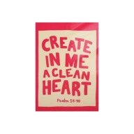 Plakat „Czyste Serce” – Nowoczesny Plakat Religijny