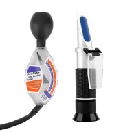 Zestaw Testerów Płynów Chłodniczych 4w1 – Refraktometr + Tester GLIKOMETR