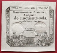 FRANCJA 50 SOLI 1793 !!! PIĘKNY !!!!