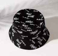Letni CZAPKA KAPELUSZ 100% Kapelusz bucket czarny rozmiar uniwersalny
