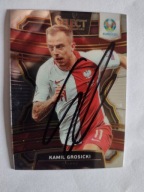 Karta panini autograf Polska Prizm Kamil Grosicki Euro
