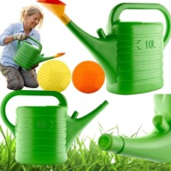 KONEWKA OGRODOWA 10L Z SITKIEM DO PODLEWANIA ROŚLIN – PLASTIKOWA ZIELONA