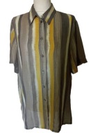 Larissa zwiewna bluzka damska krótki rękaw r 42