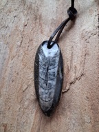 Wisiorek zawieszka łodzik ortoceras skamielina wyjątkowy