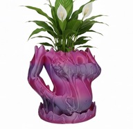 piękna nowoczesna Doniczka Dekoracyjna z podstawką Kobieta Mama Tors 20 cm