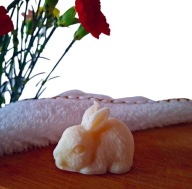 Świeczka sojowa na Wielkanoc, naturalne świeczki mini zajączek box candles