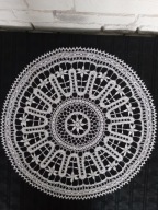 Szydełkowa serweta 3D