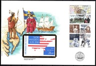 **SZWECJA FDC ZESZYCIK ZNACZKOWY - STATKI, ŻAGLOWCE, KOSMOS - DUŻY