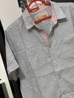 G Koszula Sand Stone sportowa łagodny popiel bawełna melanż 2 kieszenie