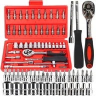 Zestaw narzędzi FRANCO kluczy nasadowych bity torx 46 elementów