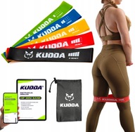 GUMYDO ĆWICZEŃ FITNESS SŁOWNIA ĆWICZENIA OPOROWE KUDDA ZESTAW 5 SZTUK