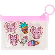 PREZENT UPOMINKI Dzieci Urodziny GUMKI DISNEY STITCH ANGEL x6